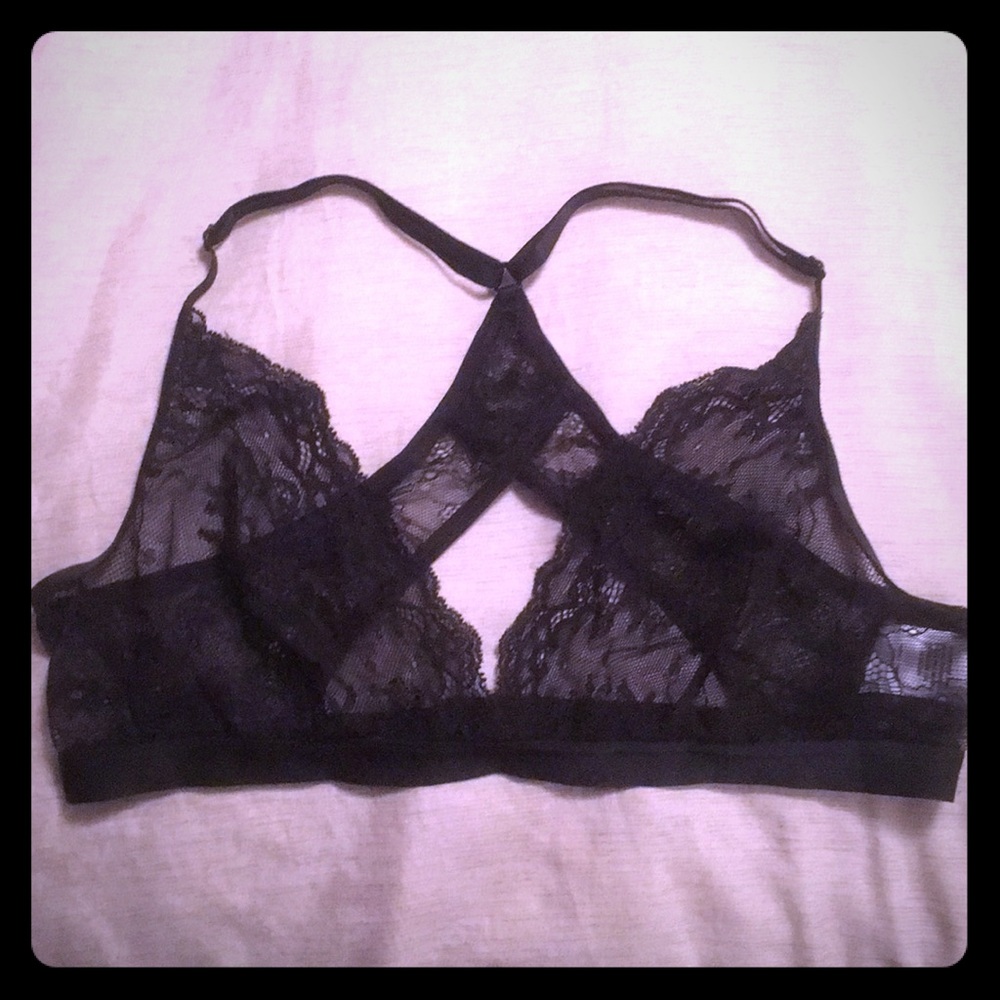 City Streets Black Lace Bralette